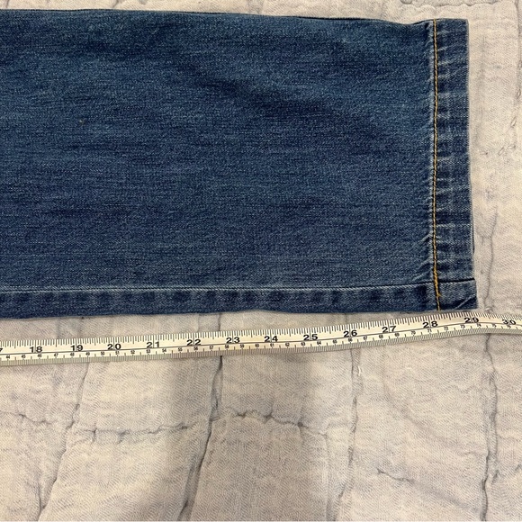 Happy Nature by Kate Hudson Womens La Vita Denim Jumpsuit Size 12 Blue Avalon - Picture 13 of 14